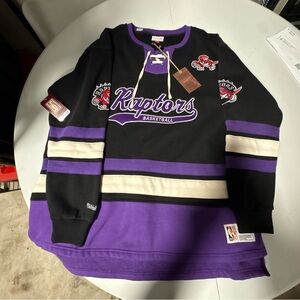 Mitchell & Ness Raptors Black and Purple Sweater - New with Tags
